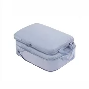 【E.dot】超值4件加大旅行壓縮收納袋 藍色