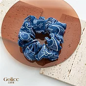 【Gulicc】髮圈 歐美款復古係百搭大腸髮圈 (藍色)