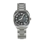 Hermes 愛馬仕 H08 緞面拉絲鈦金框男仕腕錶(鈦色/39mm)