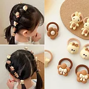 【Gulicc】髮圈 小女孩 俏皮啾啾拇指 髮圈(1組10入)