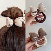 【Gulicc】髮圈 可愛女孩澎澎花朵蝴蝶結髮圈 2入 (澎澎蝴蝶結)