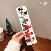 【Gulicc】髮夾 聖誕造型小髮夾 (雪人)
