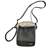 日本KiU 373-911 米色 傘繩防水斜背包, 可放兩個寶特瓶, 可提可掛, 20H背帶可調可拆 米色