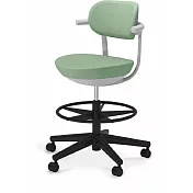 KOKUYO Pallo 日系質感人體工學辦公椅(高腳/布質椅背)- 奶綠