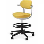 KOKUYO Pallo 日系質感人體工學辦公椅(高腳/布質椅背)- 檸檬黃