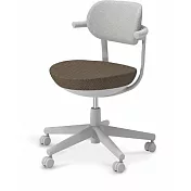 KOKUYO Pallo 日系質感人體工學辦公椅(標準腳/布質椅背)- 布灰咖(撞色)