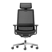 KOKUYO x Lamex Airfort-2人體工學辦公椅(鋁合金椅腳)- 灰