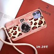 INJOYmall for iPhone 16/15/14/13/12/SE3 系列 浪漫風豹相機 二合一防摔背繩手機殼 iPhone 16 Pro (6.3)