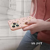 INJOYmall for iPhone 16/15/14/13/12/SE3 系列 迷人小圓花 二合一防摔背繩手機殼 iPhone 13 mini (5.4)