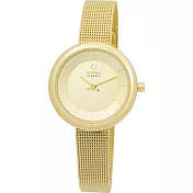 OBAKU 雅悅媛式時尚米蘭腕錶-金色