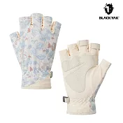 BLACKYAK 女 透氣半指手套 S 淡褐色