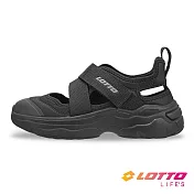 【LOTTO 義大利】女 樂活瑪莉珍休閒鞋- 23cm 黑