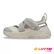 【LOTTO 義大利】女 樂活瑪莉珍休閒鞋- 23cm 米