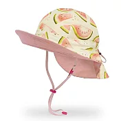 【美國 Sunday Afternoons】兒童 抗UV 可掀式雙面護頸帽 西瓜/粉紅
