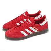 adidas 休閒鞋 Handball Spezial 男鞋 紅 白 焦糖底 麂皮 德訓鞋 復古 愛迪達 FV1227