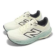 New Balance NB 慢跑鞋 Fresh Foam X 860 V14 D 寬楦 米 綠 女鞋 緩衝 運動鞋 W860T14-D 24cm BEIGE/GREEN
