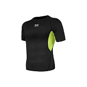 【STizi史堤茲】快乾貼身男款短袖運動上衣 運動服(602) L 網布果綠