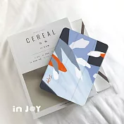 INJOYmall for iPad Air5/Air11/iPad10/iPad11 系列 Smart cover皮革平板保護套 附筆槽 洋溢夏日氣息款 Pro11 2022(外側筆槽)