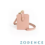 ZODENCE MAG進口牛皮直式證件套  櫻粉