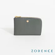 ZODENCE MINA進口牛皮零錢卡包  暖灰