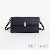 ZODENCE NIKO進口牛皮手拿皮夾包 墨藍