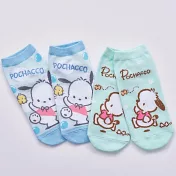 【ONEDER 旺達棉品】三麗鷗帕恰狗直版襪 Pochacco台灣製棉襪 親子襪-  (15-22)-PC-A502
