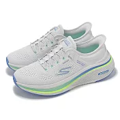 Skechers 慢跑鞋 Go Run Elevate 2.0 Slip-Ins 女鞋 灰 藍 緩衝 運動鞋 129006GYBL
