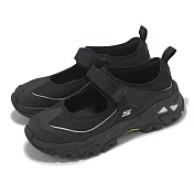 Skechers 休閒鞋 D Lites Hiker-Navolato 女鞋 黑 銀 魔鬼氈 瑪莉珍鞋 山系 180211BKSL
