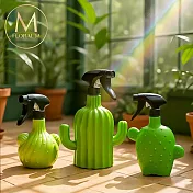 【Floral M】仙人掌三兄弟植栽噴霧瓶3入組500ml+600ml+750ml