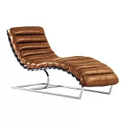 【ARTOPI】Plato柏拉圖牛皮放鬆休閒躺椅-2色可選 茶褐