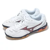 Mizuno 羽球鞋 Wave Fang Pro 男鞋 女鞋 白 黑 緩震 膠底 室內運動 美津濃 71GA2100-85 24.5cm WHITE/BLACK/RED