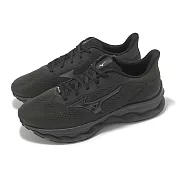 Mizuno 慢跑鞋 Wave Serene 2 GTX 男鞋 黑 防水 緩衝 運動鞋 美津濃 J1GC2560-01 26.5cm BLACK/GREY