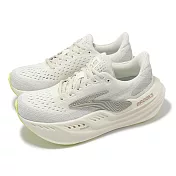 Brooks 慢跑鞋 Glycerin Max 女鞋 米白 灰 甘油極致系列 厚底 氮氣中底 緩衝 運動鞋 1204361B115