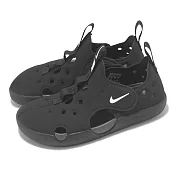 Nike 涼鞋 Sunray Protect 4 PS 中童 童鞋 黑 魔鬼氈 休閒鞋  HF6277-001