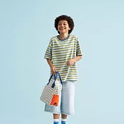 【加拿大Fluf有機棉】拉鍊隨手袋- 法式橘果醬