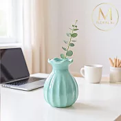 【Floral M】法式海洋藍波浪陶瓷迷你小花瓶