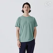 ADISI 男山形緹花消臭快乾圓領上衣 AL2511091 草綠 (M-3XL) L 草綠