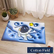 棉花田3D視覺吸水防滑地墊-二件組(多款可選)  宇航員