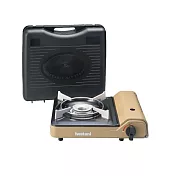 【Iwatani 岩谷】日本 磁吸式 防風 瓦斯爐 3.0kw 香檳金 附外盒 / 台 CB-VT-1