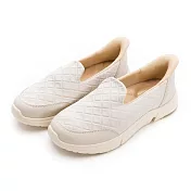 MOONSTAR月星 EZGO鞋拔秒穿休閒女鞋 JP24 象牙白