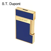 S.T.Dupont 都彭 slimmy 打火機 藍/金 28225