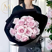 【Floral M】粉霧巴黎初戀玫瑰鮮花花束