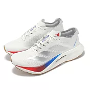 adidas 慢跑鞋 Adizero Boston 12 W 女鞋 白 銀 緩震 運動鞋 愛迪達 JI4480 23cm WHITE/SILVER