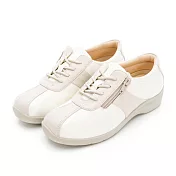 MOONSTAR月星 柔軟宣言休閒鞋 JP22.5 象牙白