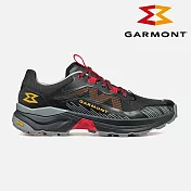 GARMONT 男款 低筒越野疾行健走鞋 9.81 Engage 002981 (S05025)｜黃金大底 疾速健行 越野跑 Megagrip UK7 黑-橘
