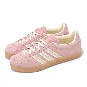 adidas 休閒鞋 Gazelle Indoor W 女鞋 粉紅 麂皮 膠底 復古 德訓鞋 愛迪達 JS1413