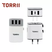 TORRII VOYA-V1多合一旅行萬國轉接頭 灰色