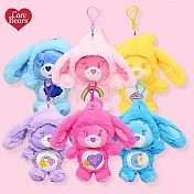 【Care Bears】美國彩虹熊愛心熊長耳兔系列正版授權毛絨玩偶吊飾(女兒女友生日交換聖誕禮物) 粉紅色