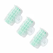 【E.dot】韓式空氣瀏海懶人髮捲 -3入2包(共6入) 綠色