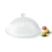 《EXCELSA》Daisy附蓋玻璃蛋糕盤(30cm) | 蛋糕台 甜點架 點心架 玻璃蛋糕罩